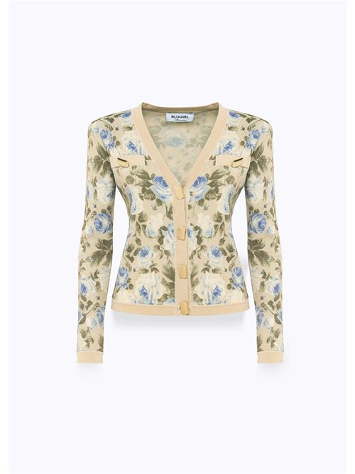 cardigan woman flower BLUGIRL BLUMARINE | RA5016MA29M/C3577